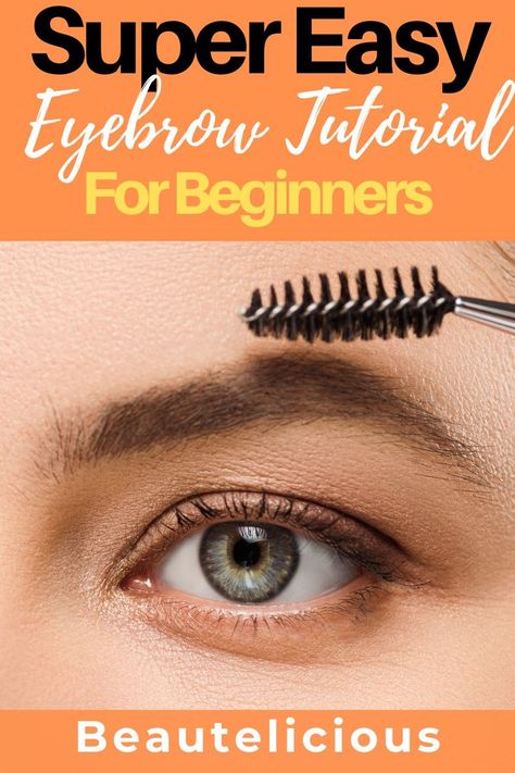 Eyebrows For Beginners, Perfect Eyebrows Tutorial, Easy Eyebrow Tutorial, Eyebrow Tutorial Shaping, Eyebrows Shaping, Eyebrow Tutorial For Beginners, Bold Eyebrows, Sparse Eyebrows, Plucking Eyebrows