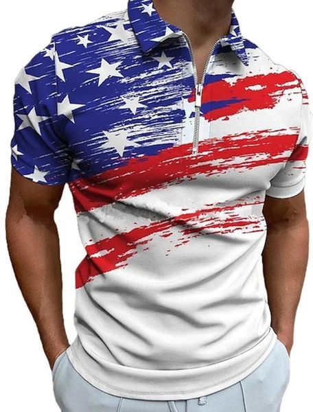 Collar Polo Shirt, Polo Golf, Golf Shirt, Mens Polo Shirts, Shirt Collar, Usa Flag, Golf Shirts, Classic Shirt, 3d Print