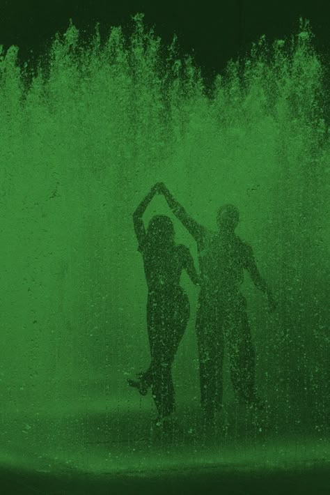 Dark Green Album Covers, Phtalo Green Core, Light Green And Black Aesthetic, Dark Green Love Aesthetic, Deep Green Aesthetic Vintage, Green Dance Aesthetic, Dark Green Asthetics Photos, Viridian Green Aesthetic, Rain Fountain