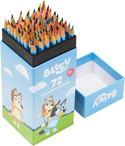 Bluey Colouring Pencils for Kids - 72 Pencils Colouring Box Colouring Set for Children Aged 3+ Gifts for Kids : Amazon.co.uk: Toys & Games Bluey Colouring, Bluey Merchandise, Bluey Stuff, Kids Bedroom Accessories, Kids Colouring, Happy Birthday Printable, Colouring Pencils, Cute Stationary School Supplies, December Christmas