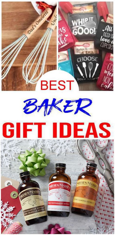 EASY Gifts For Bakers! BEST Gift Ideas For Birthdays – Christmas Gifts! Creative & Unique Cute Presents – Last Minute Ideas #gifts #christmas Baking Presents Gift Ideas, Diy Gifts For Bakers, Bakers Gift Ideas, Baker Gift Basket, Bakers Gift Basket Ideas, Gifts For Bakers Unique, Baking Gift Basket Ideas, Gift Ideas For Bakers, Baking Gift Basket