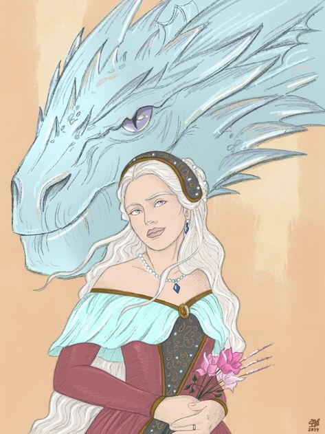 Iron Lily Daella Targaryen, Khaleesi Costume, Aemma Arryn, Targaryen Women, Rhaena Targaryen, A Dance With Dragons, Targaryen Art, Asoiaf Art, Game Of