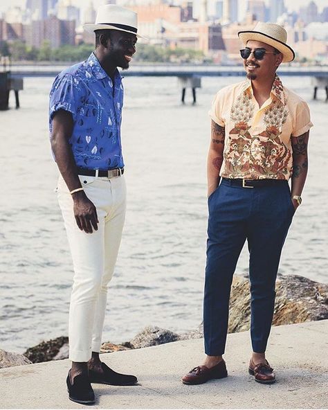 Formal Tropical Wedding, Tropical Wedding Outfit, Cuban Style Fashion, Cuban Style, Shirt Inspiration, Trends Magazine, Wedding Outfit Men, Mens Fashion Blog, Mens Fashion Rugged