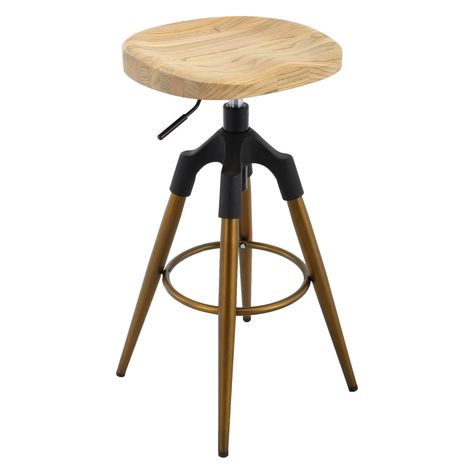 Wood Tractor, Industrial Pub, Tractor Seat Stool, Cafe Gold, Industrial Bar Stools, Saddle Seat, Backless Bar Stools, Industrial Bar, Wooden Stool