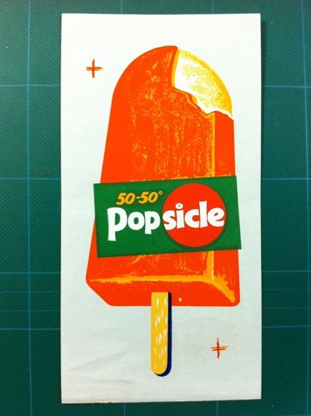 Vintage Popsicle 50-50 Creamsicle Ice Cream Truck Decal. Vintage Popsicle, Creamsicle Ice Cream, Popsicle Ice Cream, Vintage Ice Cream, Food Advertising, Truck Decals, Food Ads, Orange You Glad, Retro Recipes