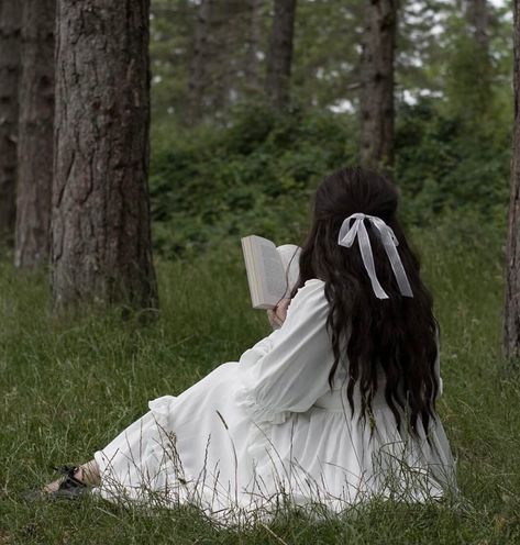 Reading A Book, The Grass, A Book, A Woman, Trees, Reading, The World, Hair, White