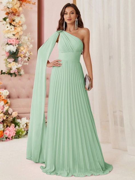 Off Shoulder Bridesmaid Dress, Mint Green Dress, Formal Ball Gown, Guest Attire, Bridesmaid Dresses Online, Wedding Attire Guest, Women's Evening Dresses, Women Formals, Sheer Chiffon