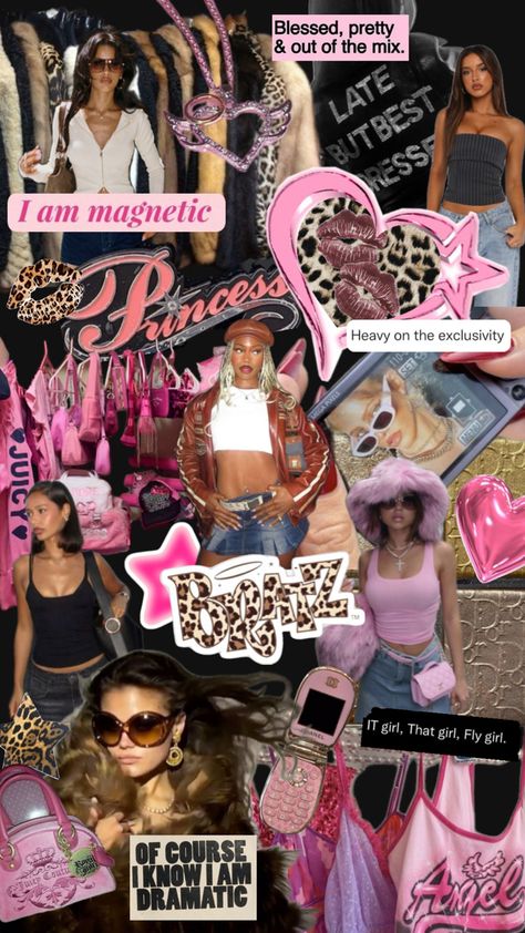 #moodboard #collage #bratz #bratzcollage Moodboard Collage, Fly Girl, Mood Board, Collage