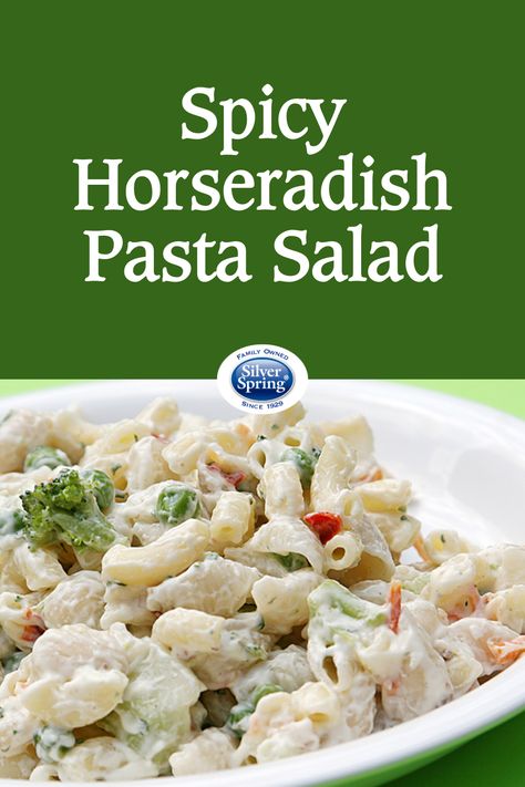 Spicy Horseradish Sauce, Horseradish Recipes, Prepared Horseradish, Horseradish Sauce, Tasty Dinner, Weekday Meals, Pasta Salads, Pasta Salad Recipes, Spring Recipes