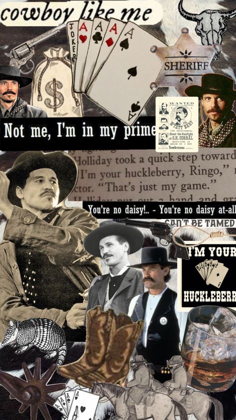 #tombstone Doc Holliday Tombstone, Tombstone Movie, Western Quotes, Im Your Huckleberry, Country Backgrounds, Western Photo, Bunny Cages, Doc Holliday, Doodle Pages