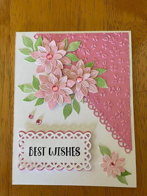 Handmade Greeting Card Designs, Card Design Handmade, Card Making Designs, Simple Cards Handmade, Birthday Card Sayings, Homemade Birthday Cards, Hand Made Greeting Cards, Embossed Cards, Fancy Fold Cards