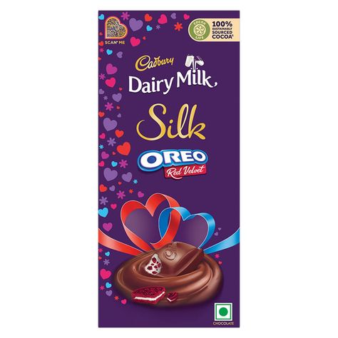 Cadbury Dairy Milk Silk Oreo - Red Velvet Chocolate Bar, 130 g : Amazon.in: Grocery & Gourmet Foods Dairy Milk Silk Oreo, Silk Oreo, Red Velvet Chocolate, Dairy Milk Silk, Cadbury Dairy Milk, Gourmet Foods, Dairy Milk, Milk Silk, Chocolate Bar