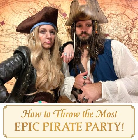 pirate costume ideas, captain jack sparrow costume, pirate photo background, pirate map, adult pirate costume party Caribbean Party Ideas, Pirates Of The Caribbean Party, Captain Sparrow, Pirate Christmas, Pirates Dinner, Pirate Party Games, Pirate Halloween Party, Pirate Party Decorations, Caribbean Party