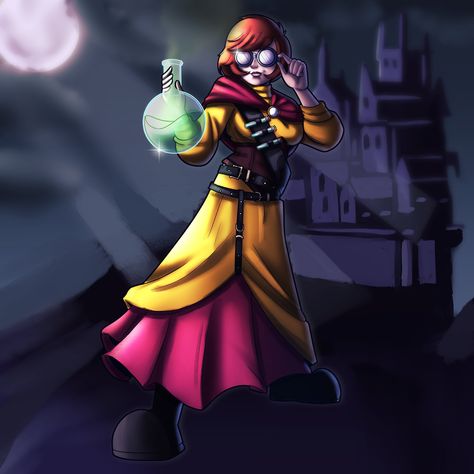 💚 RodolfoSlime🖌️ Commissions Open (0/5)🎨 on X: "turning another scooby-doo character into an RPG character this time Velma as an alchemist #dndart #dnd5e #DnDcharacter #commissionsopen https://t.co/1dyMApfgHW" / X Dnd Art, Commissions Open, Dnd Characters, Scooby Doo, Turning, Turn Ons, Anime