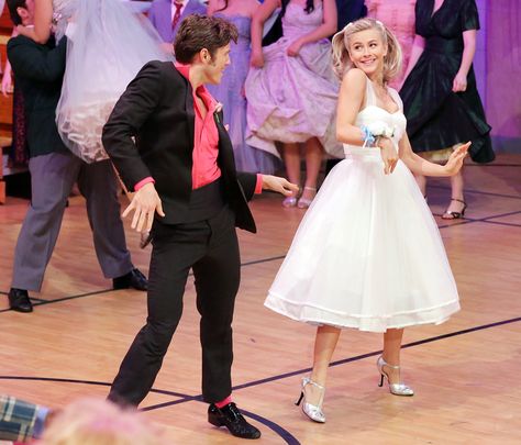 Rockstar Costume, Back To High School, Derek And Julianne Hough, Grease Live, Grease Costumes, Grease Movie, Grease Is The Word, Grease Musical, Rehearsal Studios