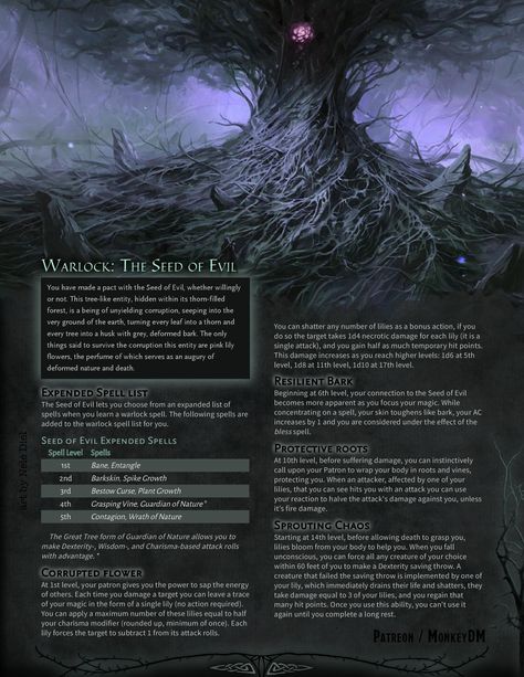 List Of Spells, Dnd Objects, Warlock Patron, Warlock Dnd, Dungeons And Dragons Rules, Dnd Stats, D D Classes, Dnd Items, Dnd Races