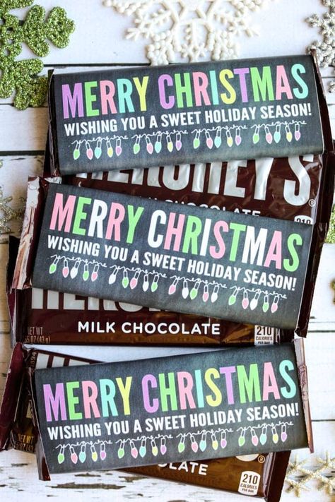 Secert Santa, Christmas Candy Bar Wrappers, Christmas Wrapper, Chocolate San Valentin, Christmas Candy Bar, Diy Christmas Candy, Xmas Candy, Christmas Candy Gifts, Prayer Partner