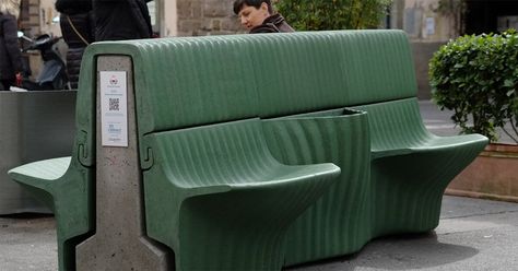 Jersey Barrier, Comfy Bench, Small Tent, Concrete Walls, Public Seating, Urban Furniture, Street Furniture, Furniture Details, Concrete Wall