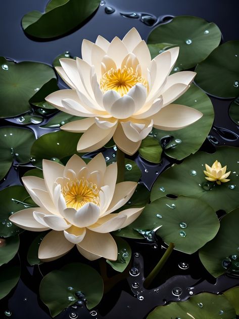 Water Lily Tattoos, Zen Pictures, Sunset Canvas Painting, Pretty Wallpaper Ipad, Lotus Flower Pictures, White Lotus Flower, Sacred Lotus, Koi Art, Abstract Art Painting Techniques