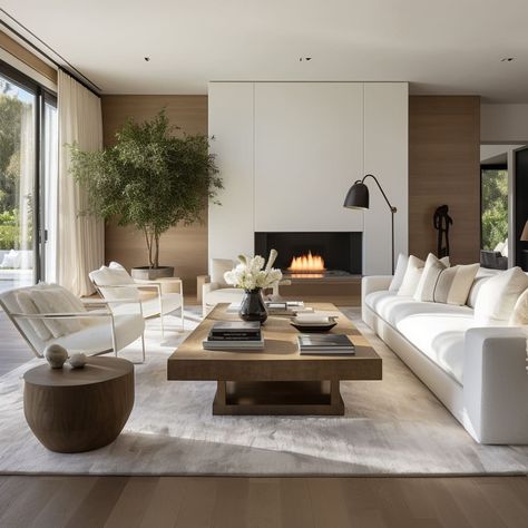 Family Room Design Modern Luxury, Villa House Interior, Beige And White Living Room, Open Lounge, Modern Scandinavian Living Room, Modern Family Room, Living Room Interiors, Living Room Design Inspiration, Open Living Room