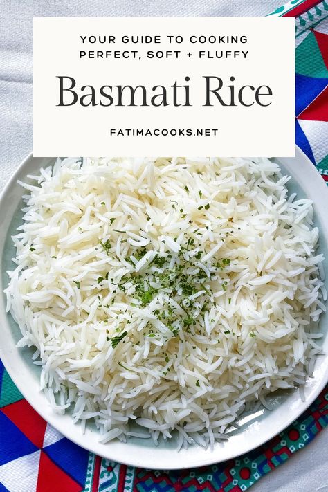 The ultimate guide to cooking basmati rice RIGHT every single time + tips, tricks and recipe! Basmati Rice Recipes Easy, Rice In A Rice Cooker, Basmati Rice Recipes, The Best Rice, Best Rice, Cooking Basmati Rice, Pilaf Recipes, Indian Rice Recipes, Boiling Pasta