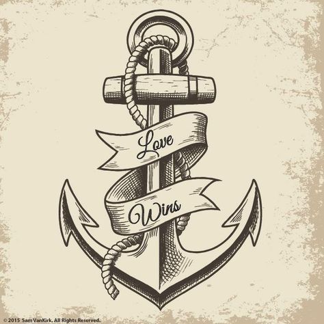 Pirate Anchor Tattoo, Traditional Anchor Tattoo, Anchor Compass Tattoo, Anchor Drawings, American Traditional Tattoo Ideas, Anchor Tattoo Design, Traditional Tattoo Ideas, Anker Tattoo, Tattoos With Kids Names