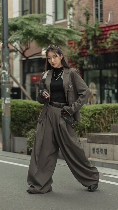 40+ Korean style outfits: Stylish and cozy fall fashion ideas for your closet Date Night Outfit Korean, Black Tomboy Outfits, Vietnamese Street Fashion, Black Tomboy, Cozy Fall Fashion, Long Beige Coat, Streets Of Seoul, Fall Fashion Ideas, Summer Japan