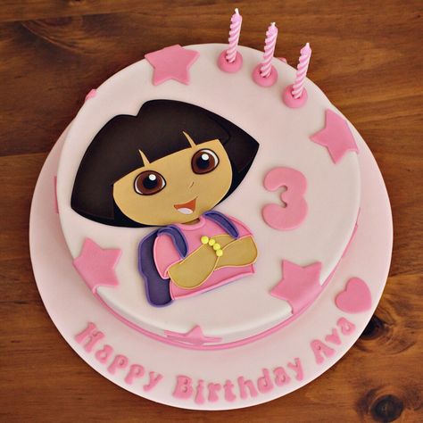 Dora Theme Cake, Dora Birthday Party Ideas, Dora Birthday Cake, Dora The Explorer Cake, Dora Party, Dora Birthday, Dora Cake, Kid Design, Chocolate Cake Recipe Moist