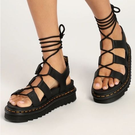 Brand New With Box Size 5 (Eu 36) Nartilla Sandals, Chunky Gladiator Sandals, Dr Martens Nartilla, High Heels Black, Tie Sandals, Mini Tube Dress, Purple Details, Purple Mini Dresses, Flats Sandals