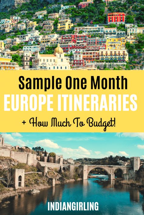 How to Spend 4 Weeks in Europe & How Much To Budget Cheap Flights To Europe, Backpacking For Beginners, Itinerary Ideas, Europe On A Budget, Europe Itineraries, Backpacking Europe, Backpacking Tips, Backpacking Travel, Europe Travel Tips