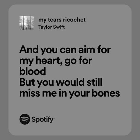 My Tears Ricochet, Spotify Song, Taylor Swift, Swift, White, Black