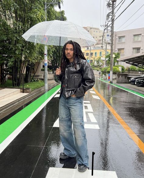 Luca Sabbat Fashion, Cold Summer Outfit, Rainy Day Outfit Men, Tomboy Dresses, Luka Sabbat, Drippy Fits, Oversize Outfit, Men's Denim Style, Streetwear Men