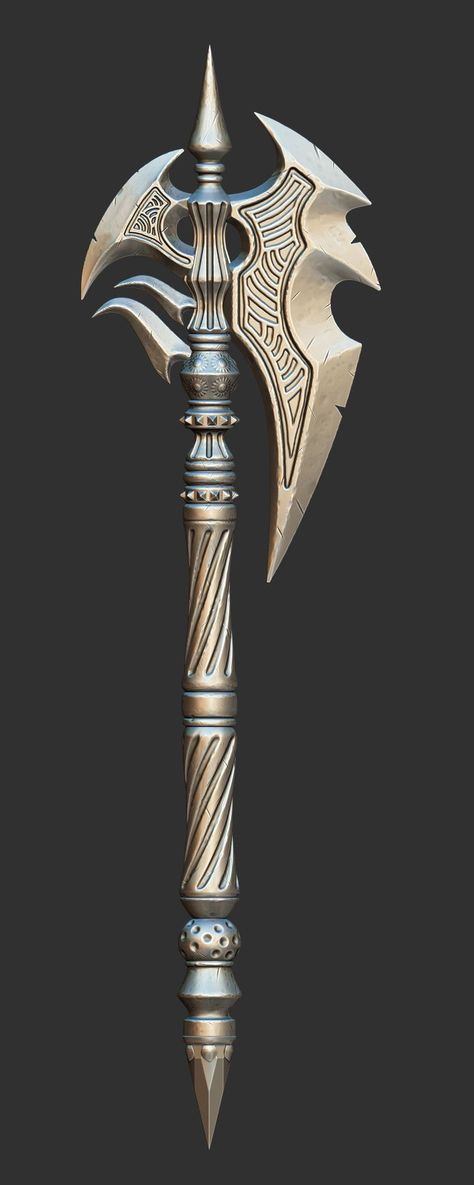 battle AXE , Nikhat Praween. #axes #handmade Battle Axes, Medieval Swords, Fantasy Battle, Cool Swords, Medieval Fantasy, Fantasy Artwork, Zbrush, Artifacts, Arsenal