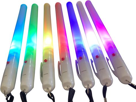 Premium Multicoloured LED Glow Sticks Various flash modes / colours, supplied with batteries Perfect for fitness / clubbercise exercise classes Easy to use and switch off and on as you need them N.B. Pack refers to number of sticks (e.g. 1 pack = 1 stick) Wrist Exercises, Glow Jewelry, Wrist Lanyard, Glow Sticks, Party Card, White Light, All The Colors, Light Up, Lanyard