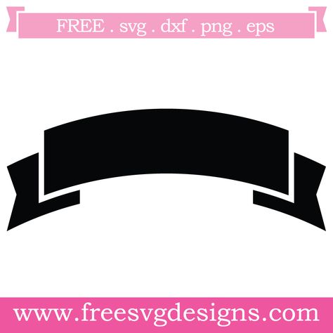 Banner Silhouette, Banner Logo Design, 2024 Banner, Banner Svg, Banner Ribbon, Banner Logo, Banner Png, Ribbon Svg, Free Svg Files For Cricut