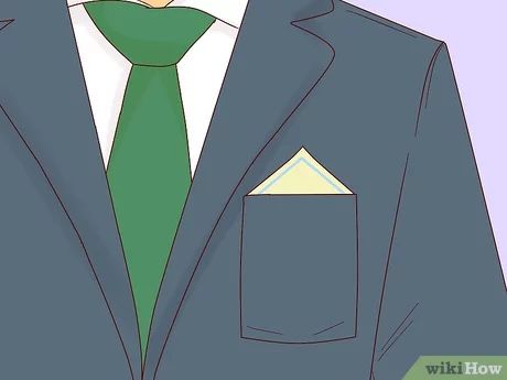 3 Ways to Fold a Handkerchief for a Tuxedo - wikiHow Handkerchief Diy, Pocket Handkerchief, Wedding Tux, Shirt Folding, How To Fold, Black Tie Dress, Coat Pocket, Tuxedo Jacket, White Tie