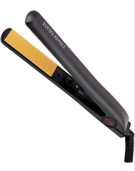 CHI Original Ceramic Hair Straightening Flat Iron | 1" Plates | Black | Chi Silk Infusion, Hair Tool Set, Chi Hair Products, Ceramic Hair Straightener, Ceramic Flat Iron, Hair Straighteners Flat Irons, Frizz Free Hair, Ceramic Hair, Hair Straightening