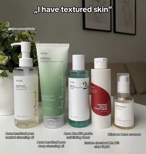 Best Skincare For Textured Skin, Skincare For Textured Skin, Skincare For Normal Skin Type, Korean Skincare For Textured Skin, Skin Texture Skincare, Best Korean Skincare Products For Sensitive Skin, Best Korean Skincare For Sensitive Skin, Korean Skincare Routine For Sensitive Skin, Skincare For Combination Skin