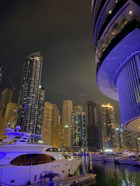 City View Night, Dubai Aesthetic, Tall Buildings, Dubai City, Night Scenery, Luxury Lifestyle Dreams, City Vibe, Dream Lifestyle, Night City