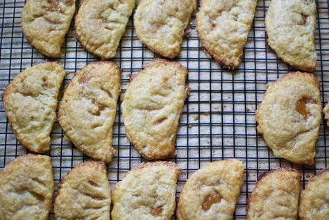 Apricot Hand Pies, Fried Pies, Turbinado Sugar, Mascarpone Cheese, Hand Pies, Pastry Dough, Baking Sheets, Vanilla Ice, What Happens When You