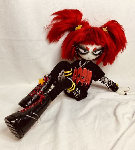 Doll Plushies, Homemade Dolls, Fantasy Art Dolls, Ooak Art Doll, Art Dolls Handmade, Creepy Dolls, Doll Repaint, Pretty Dolls, Ooak Dolls