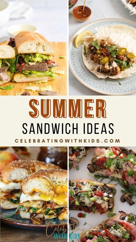 Looking for inspiration for your next picnic? These delectable summer sandwich ideas are perfect for enjoying in the sunshine. Sandwich Night Ideas, Sandwich Presentation Ideas, Fancy Sandwiches Ideas, Summer Sandwich Ideas, Unique Sandwich Ideas, Kid Sandwiches, Onion Grilled Cheese, Fancy Grilled Cheese, Veggie Cups