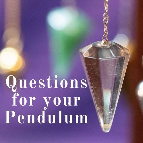 Questions to Ask your Pendulum - an Introduction to Intuition Pendulum Questions To Ask, How To Use A Pendulum, Questions To Ask Your Pendulum, Pendulum Questions, Pendulum Witchcraft, Using A Pendulum, Pendulum Board, Pendulum Dowsing, Yes Or No Questions