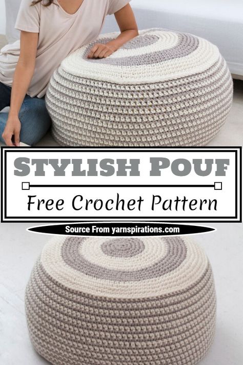 10 Free Crochet Pouf Patterns | Crochet Patterns Crochet Ottoman Pattern Free Poufs & Ottomans, Ottoman Crochet Pattern, Crochet Shower Puff Free Pattern, Crochet Pouffe Free Pattern, Crochet Floor Pouf Pattern Free, Crochet Ottoman Pattern Free, Crochet Poof Ball Pattern, Crochet Bean Bag Chair Pattern Free, Crochet Pouf Pattern Free