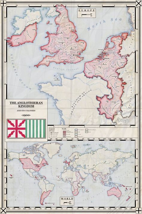 The Anglothieran Kingdom in 1900 (Alt. history) by ZalringDA Alt History Maps, Alternative History, Imaginary Maps, Geography Map, Avatar Picture, Ancient Maps, British Empire, Europe Map, Past Present Future