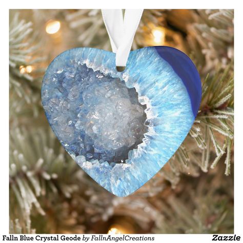 Geode Art, Crystal Geode, White Elephant, White Elephant Gifts, Elephant Gifts, Blue Crystals, Creative Space, Custom Holiday Card, Custom Accessories