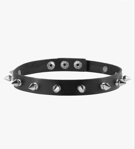 Leather Collar Necklace, Leather Choker Collars, Goth Metal, Metal Spikes, Leather Choker Necklace, Cheap Necklaces, Black Choker Necklace, Collar Choker, Punk Rock Fashion