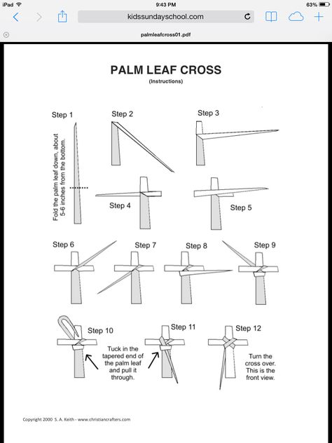 How to make a Palm Leaf Cross How To Fold A Palm Leaf Into A Cross, Palm Leaf Cross, Palm Cross, Youth Bible Study, Easter Sunday School, Palm Leaf, Useful Life Hacks, Food Items, Palm Leaves