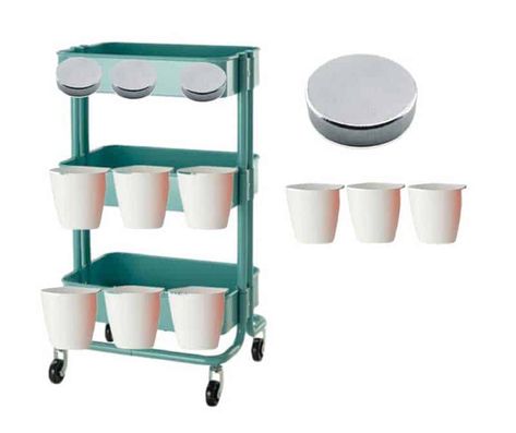 25+ RASKOG Ikea Cart Hacks For Crafts - Smart Fun DIY Kitchen Cart Ideas, Ikea Kitchen Trolley, Ikea Trolley, Ikea Kitchen Cart, Raskog Ikea, Diy Cart, Ikea Raskog Cart, Makeup Storage Ideas, Raskog Cart