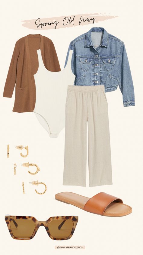 Neutral Spring Outfit Ideas, Size 16 Women Outfits Spring, Spring Linen Pants Outfit, Black Linen Pants Outfit Spring, Old Navy Linen Pants Outfit, Old Navy Spring 2023, Old Navy Spring 2024 Outfits, Linen Pants Outfit Spring, Cream Linen Pants Outfit